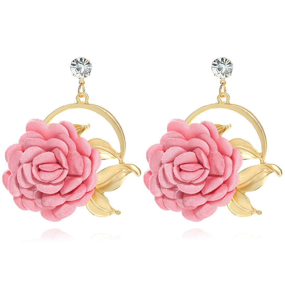 Bellccini Boucles d'oreilles en strass RoseGlow