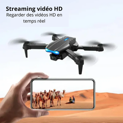 Drone PRO 4K WIFI + Contrôle HD - (BATTERIE ET ETUDE CADEAU)